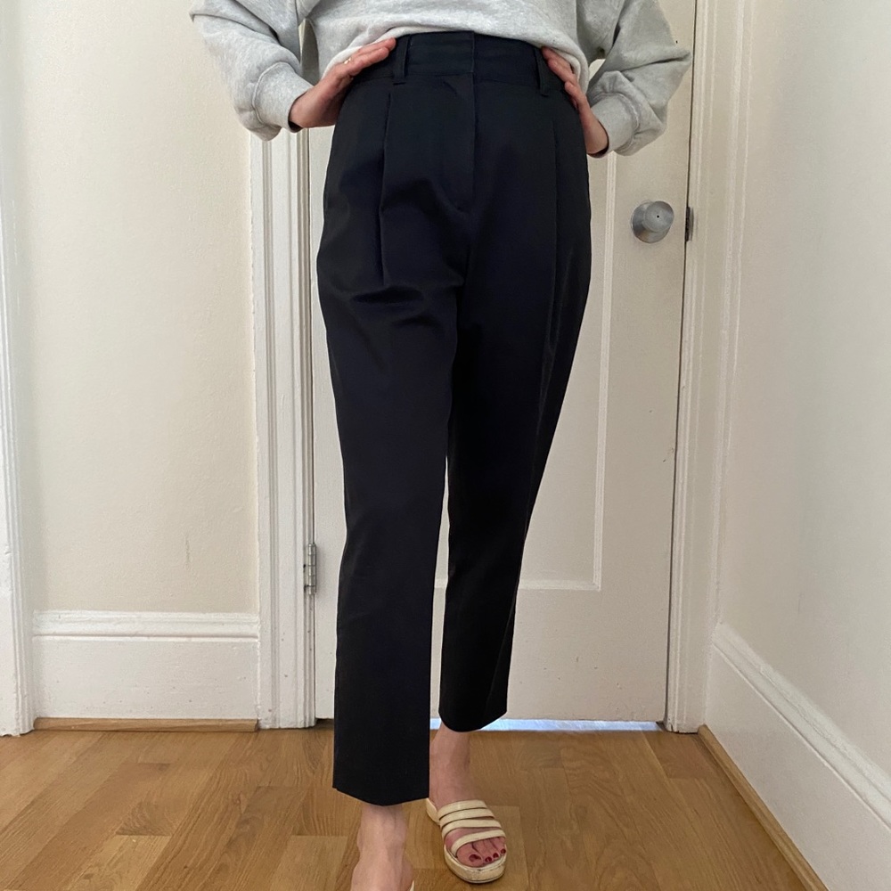 3.1 Phillip Lim Navy pleated trouser size 0